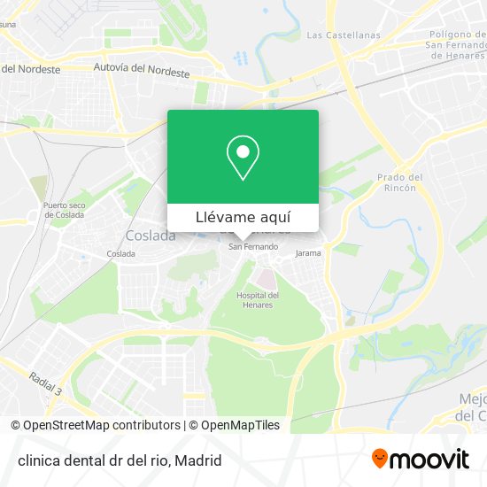 Mapa clinica dental dr del rio