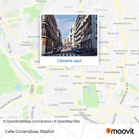 Mapa Calle Covarrubias