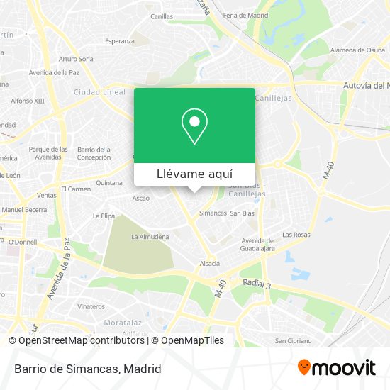 Mapa Barrio de Simancas
