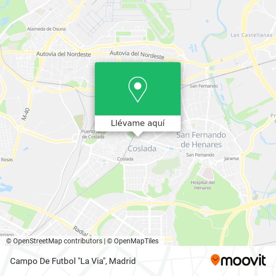 Mapa Campo De Futbol "La Via"