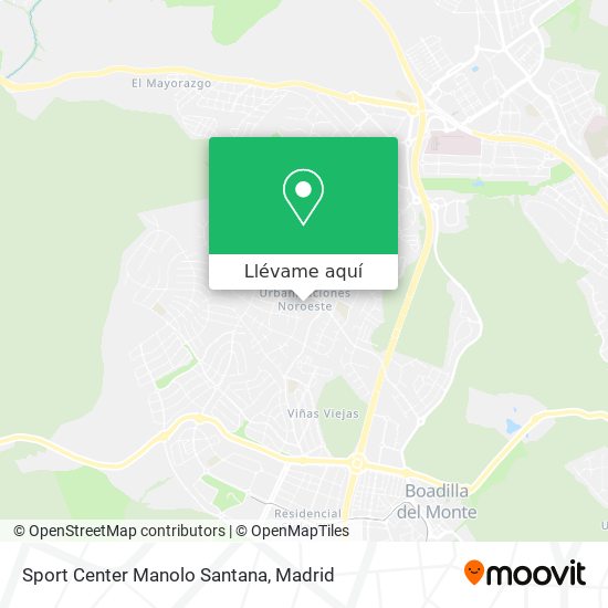 Mapa Sport Center Manolo Santana
