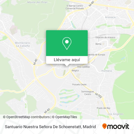 Mapa Santuario Nuestra Señora De Schoenstatt