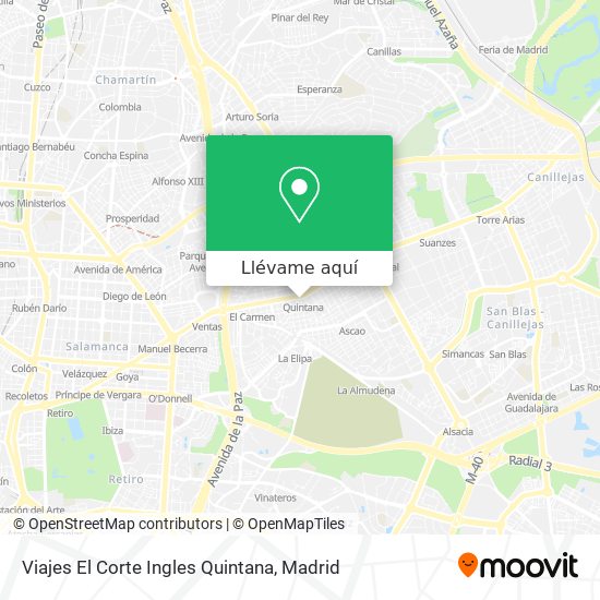 Cómo llegar a Viajes El Ingles Quintana en Madrid en Metro o