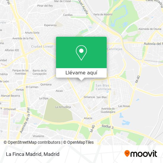 Mapa La Finca Madrid