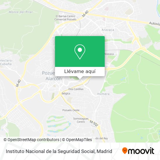 Mapa Instituto Nacional de la Seguridad Social