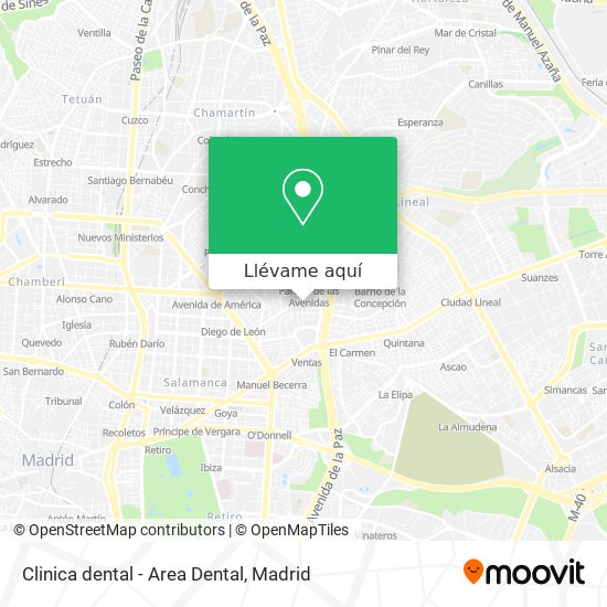 Mapa Clinica dental - Area Dental