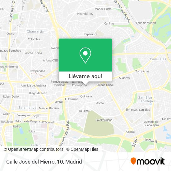 Mapa Calle José del Hierro, 10