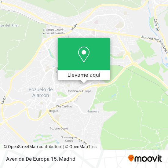 Mapa Avenida De Europa 15
