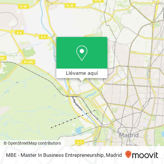 Mapa MBE - Master In Business Entrepreneurship