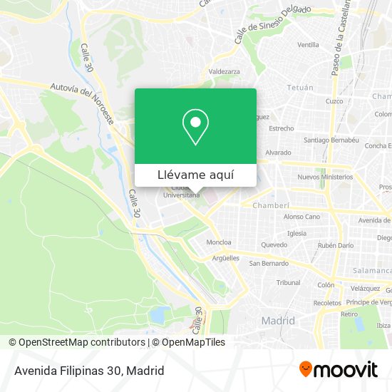 Mapa Avenida Filipinas 30