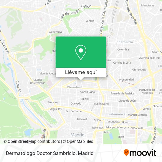 Mapa Dermatologo Doctor Sambricio