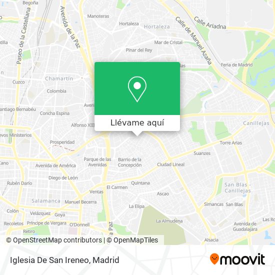 Mapa Iglesia De San Ireneo