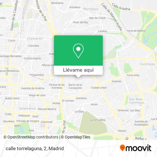 Mapa calle torrelaguna, 2