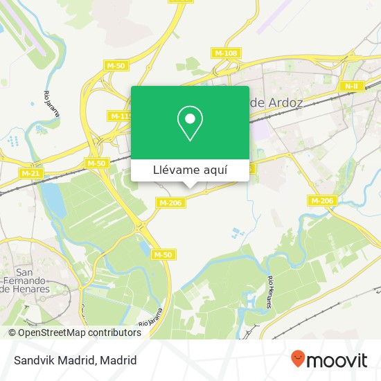 Mapa Sandvik Madrid