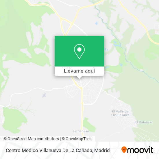 Mapa Centro Medico Villanueva De La Cañada