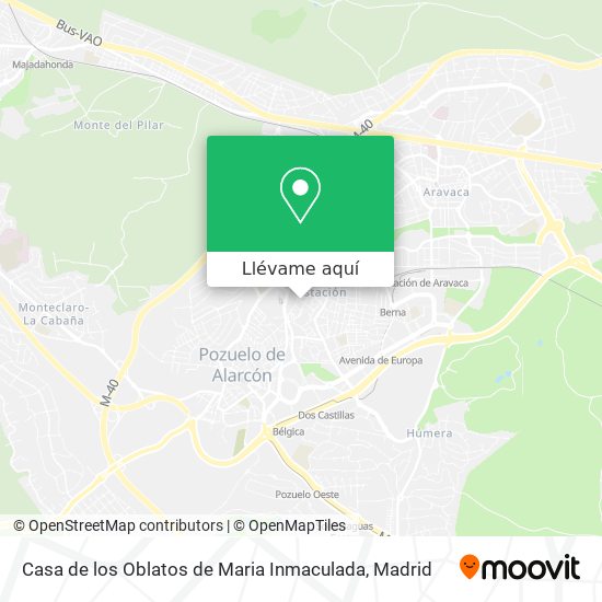 Mapa Casa de los Oblatos de Maria Inmaculada