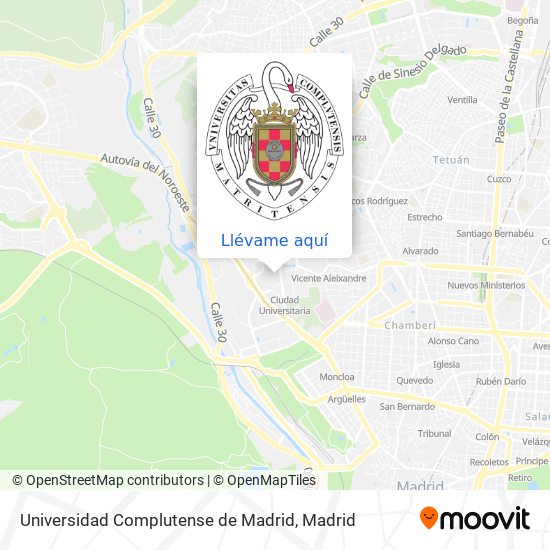Mapa Universidad Complutense de Madrid