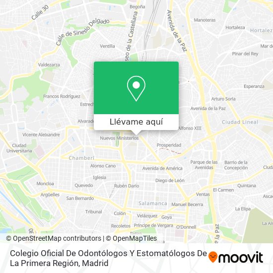 Mapa Colegio Oficial De Odontólogos Y Estomatólogos De La Primera Región