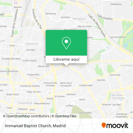 Mapa Immanuel Baptist Church
