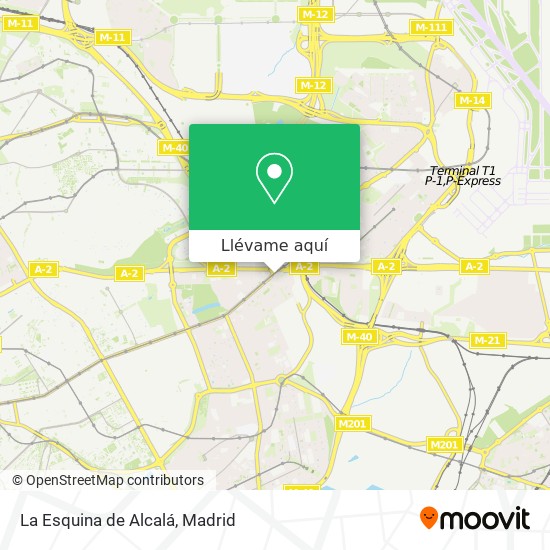 Mapa La Esquina de Alcalá