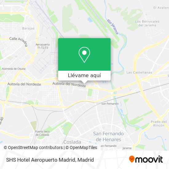 Mapa SHS Hotel Aeropuerto Madrid