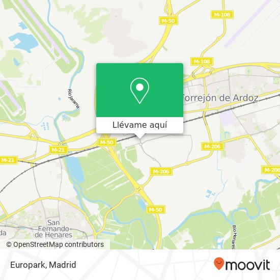 Mapa Europark