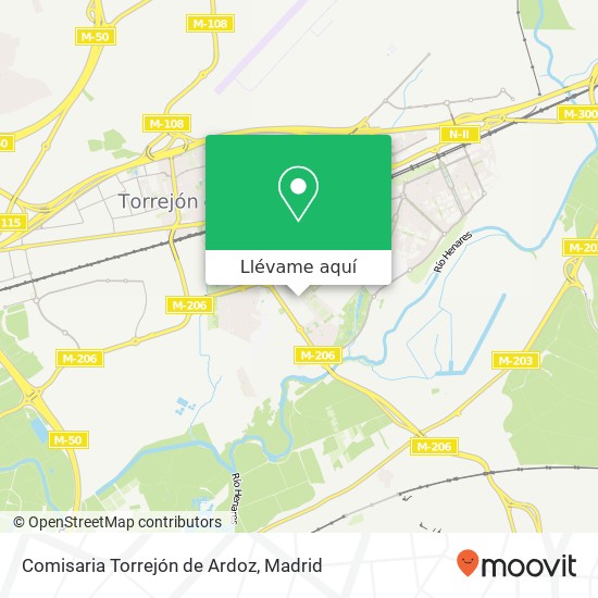 Mapa Comisaria Torrejón de Ardoz