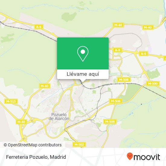 Mapa Ferreteria Pozuelo