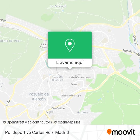 Mapa Polideportivo Carlos Ruiz