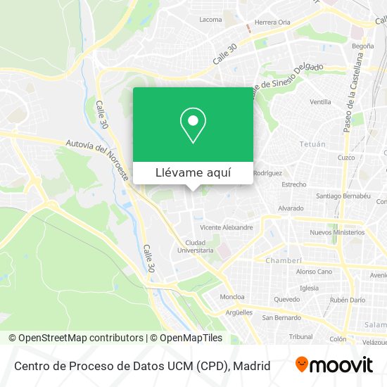 Mapa Centro de Proceso de Datos UCM (CPD)