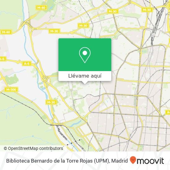 Mapa Biblioteca Bernardo de la Torre Rojas (UPM)