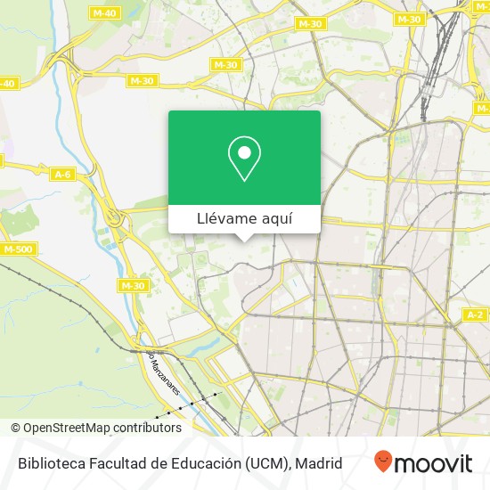 Mapa Biblioteca Facultad de Educación (UCM)