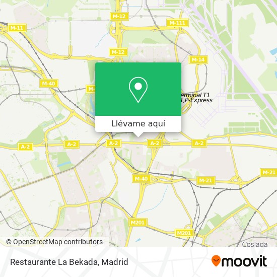 Mapa Restaurante La Bekada