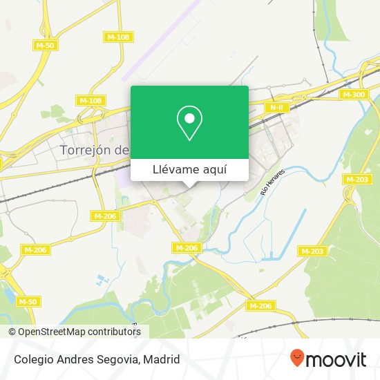 Mapa Colegio Andres Segovia