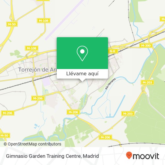 Mapa Gimnasio Garden Training Centre