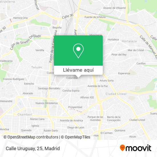 Mapa Calle Uruguay, 25