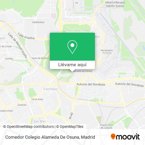 Mapa Comedor Colegio Alameda De Osuna