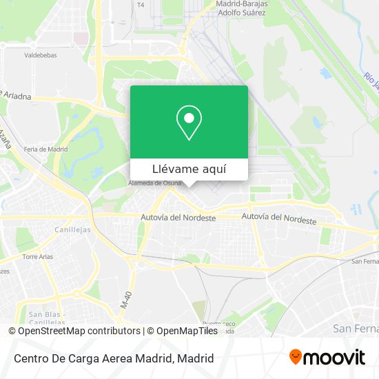 Mapa Centro De Carga Aerea Madrid