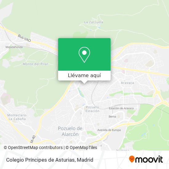 Mapa Colegio Príncipes de Asturias
