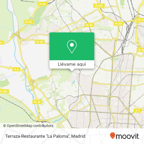 Mapa Terraza-Restaurante "La Paloma"