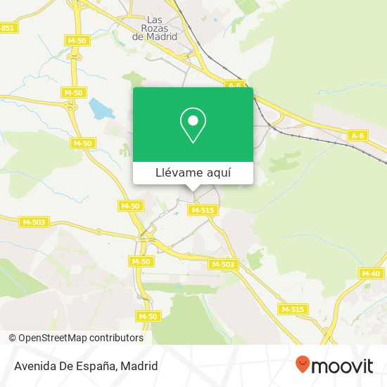 Mapa Avenida De España