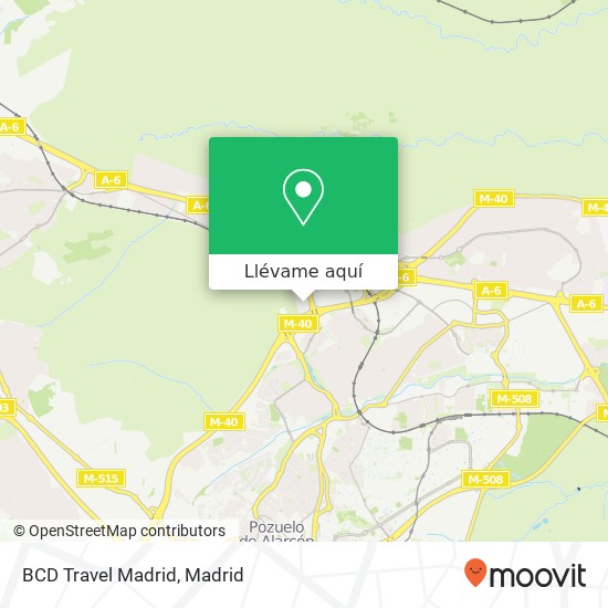 Mapa BCD Travel Madrid