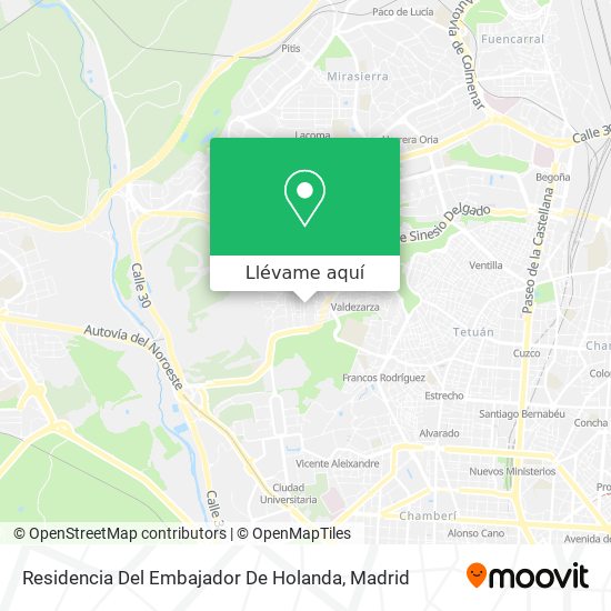 Mapa Residencia Del Embajador De Holanda