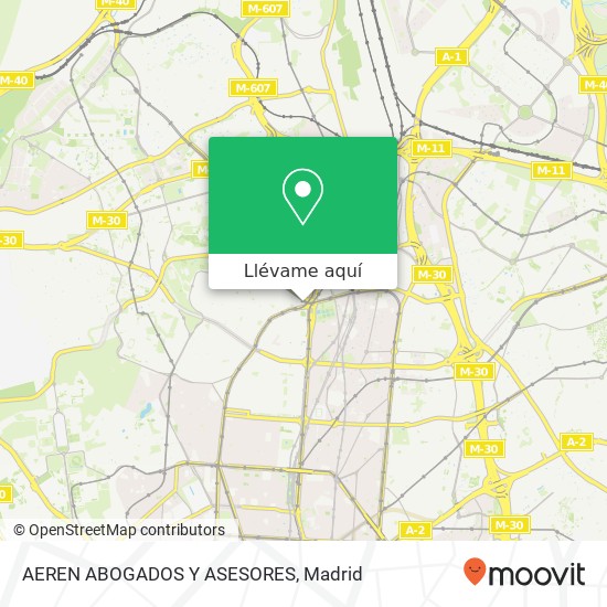 Mapa AEREN ABOGADOS Y ASESORES