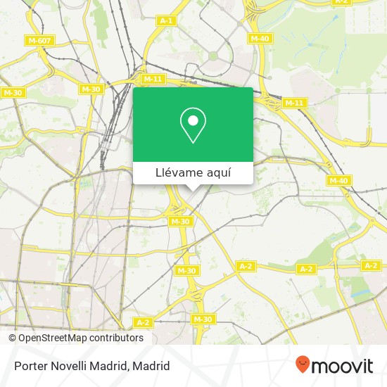 Mapa Porter Novelli Madrid