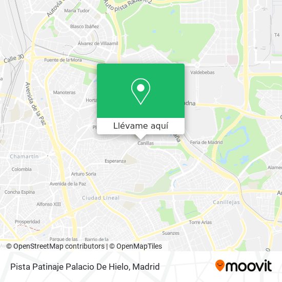 Mapa Pista Patinaje Palacio De Hielo