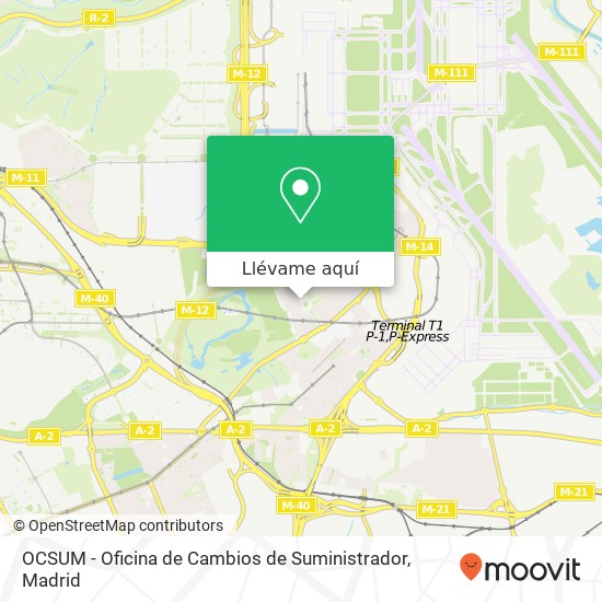 Mapa OCSUM - Oficina de Cambios de Suministrador