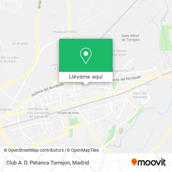 Mapa Club A. D. Petanca Torrejon