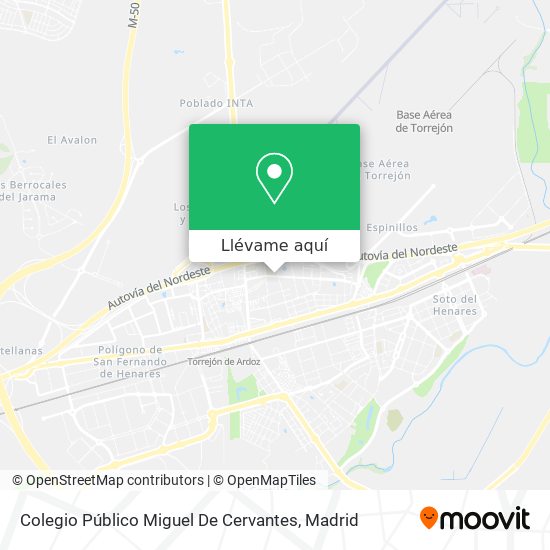 Mapa Colegio Público Miguel De Cervantes