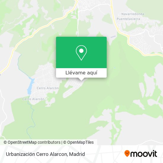 Mapa Urbanización Cerro Alarcon